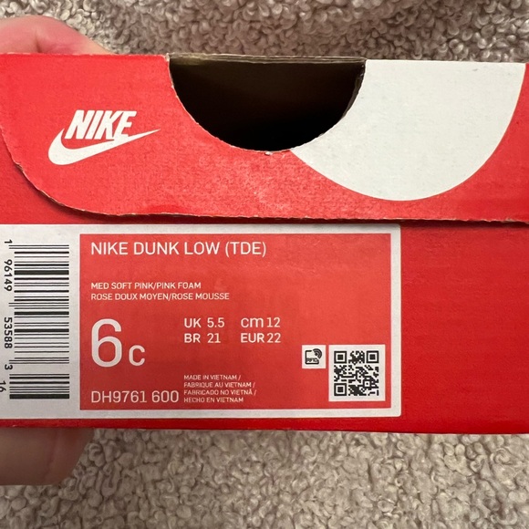 Toddler Nike Dunk Triple Pink 6 - Picture 2 of 7